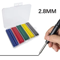 200pcs/box Large Capacity 2.8mm Woodworking Mechanical Pencil Leads, 5Color 2B Replacement Lead, Architects' Marking Accessory 2