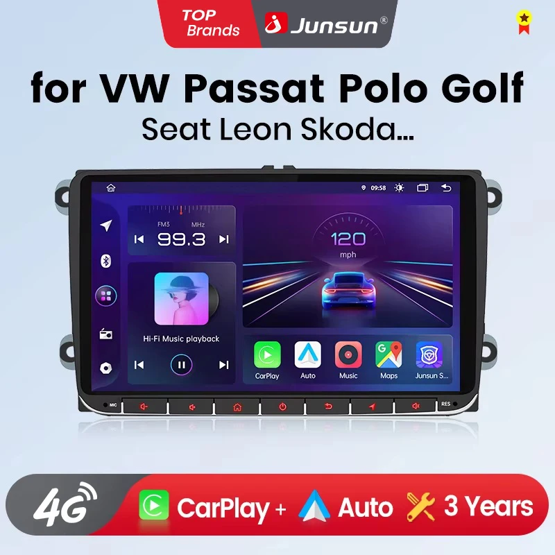 Junsun carplay android auto auto intelligente systeme für volkvolkswagen vw passat b6 b7 t5 tiguan touran golf polo autoradio