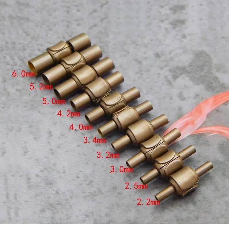 

10pcs Stainless Steel Magnetic Clasps 2/3/4/5mm Hole for Leather Cord Magnet Lace Buckle Bracelet Jewelry DIY Making Accessories