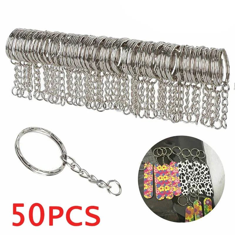 10-20 stuks sleutelhanger sleutelhanger 30mm ronde platte draad open ring metalen sleutelhangers voor doe-het-zelf sieraden speelgoed hanger maken gevonden groothandel  36