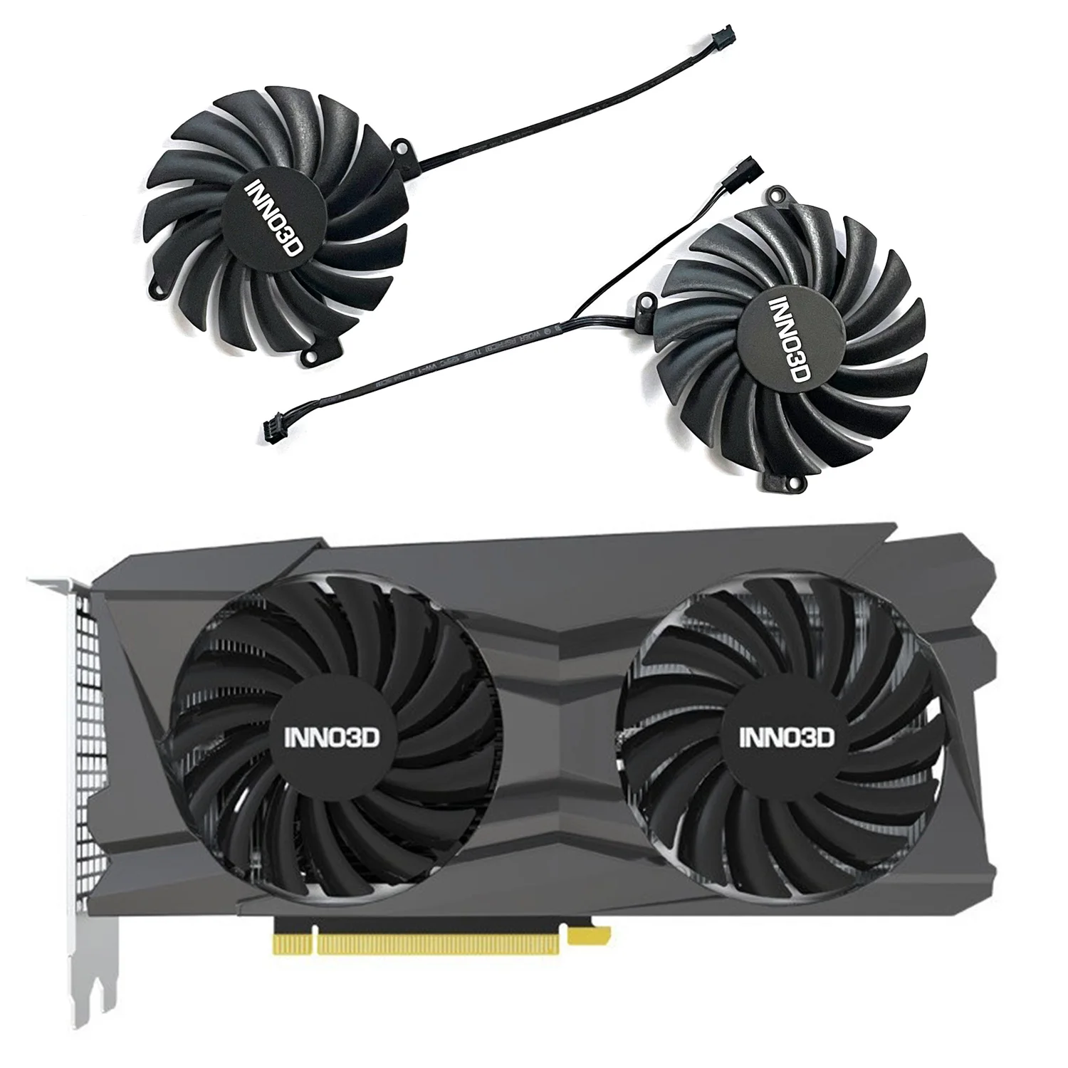 Ventilateur GPU 85MM 4PIN CF-12915S Pour INNO3D RTX 3060 3060TI 3070 3070TI ICHILL X3 - Remplacement Refroidissement