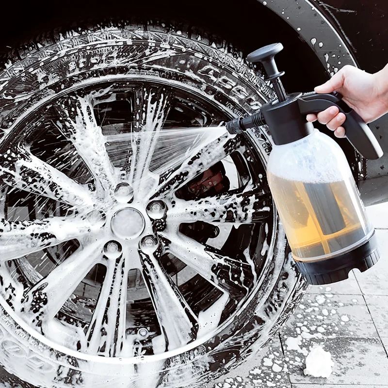 

2L Foam Sprayer Hand-held Car Wash Watering Gardening Air Pressure Spray Can Car Washer Foam Washing Tool Auto Cleaning Tools