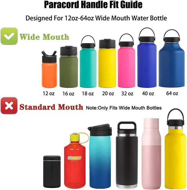 Hydro Flask Holder Strap  Paracord Water Bottle Holder - Water Bottle &  Cup Accessories - Aliexpress