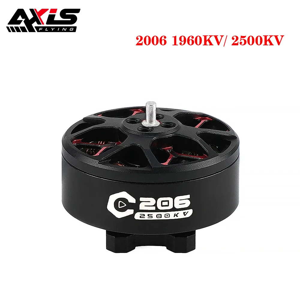 

AXISFLYING C206 2006 1960KV/ 2500KV /2750KV бесщеточный мотор 6S для 3,5 inch 6S Cinewhoop и кинематографического радиоуправляемого FPV дрона