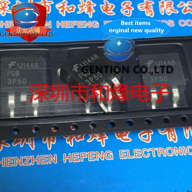 

10PCS FQB3P50 TO-263 -500V -2.7A in stock 100% new and original