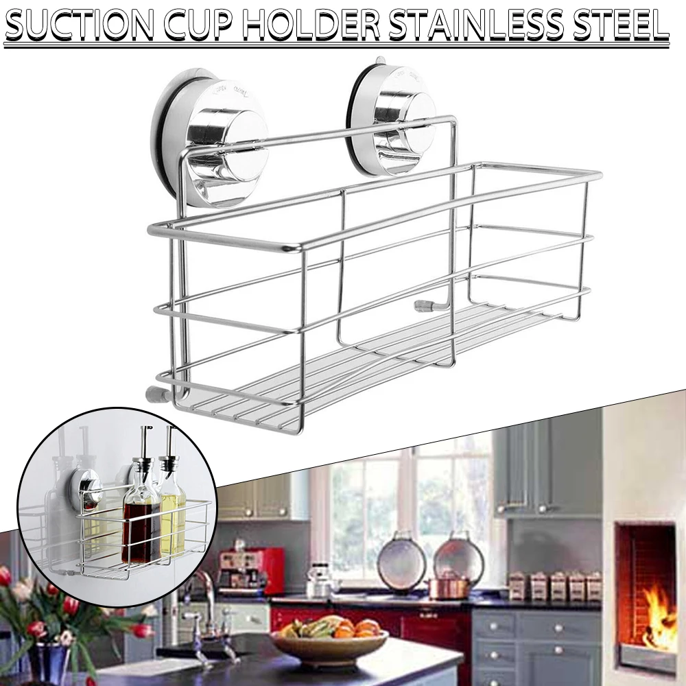 

Stainless Steel Bathroom Shelf Hooks Wall Mounted Shampoo Holder Toilet Shower Caddy Storage Rack Kitchen Bathroom Accessories