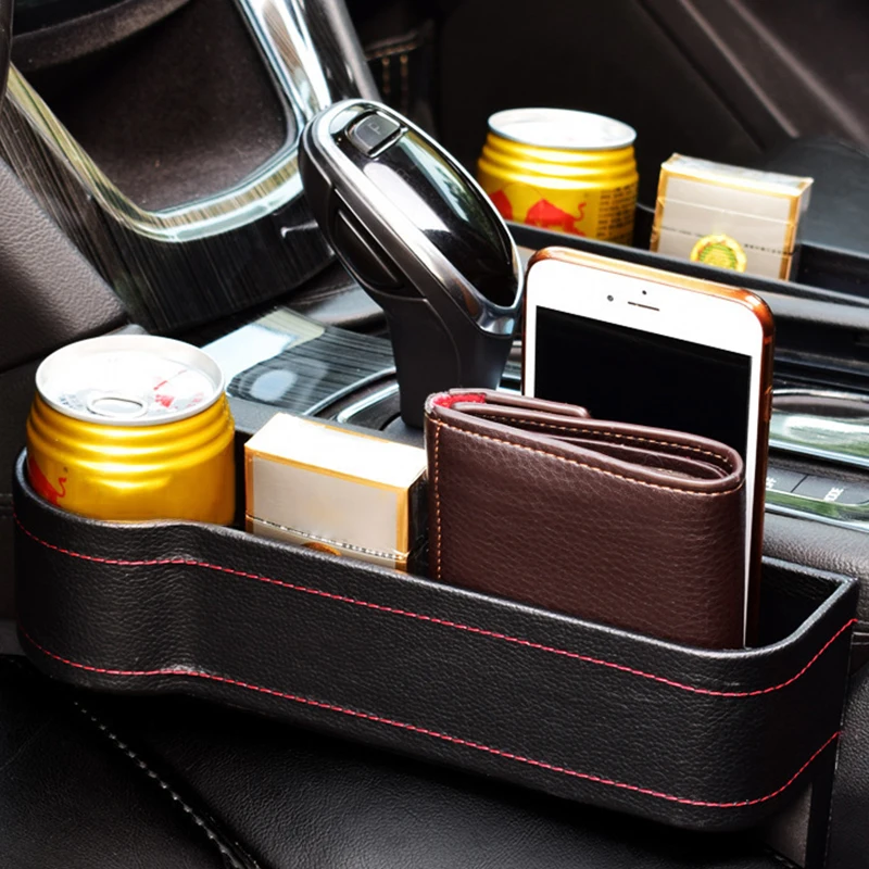 

Universal Car Seat Organizer Car Seat Crevice Storage Box Seat Gap Slit Pocket Catcher Organizer Phone Holder Auto Accessories