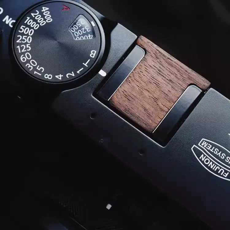 Camera wooden Shutter Release wooden Button and Hot shoe cover for Fujifilm X-T30 XT30 ii X100V X100VI XT50 X-T50 Camera