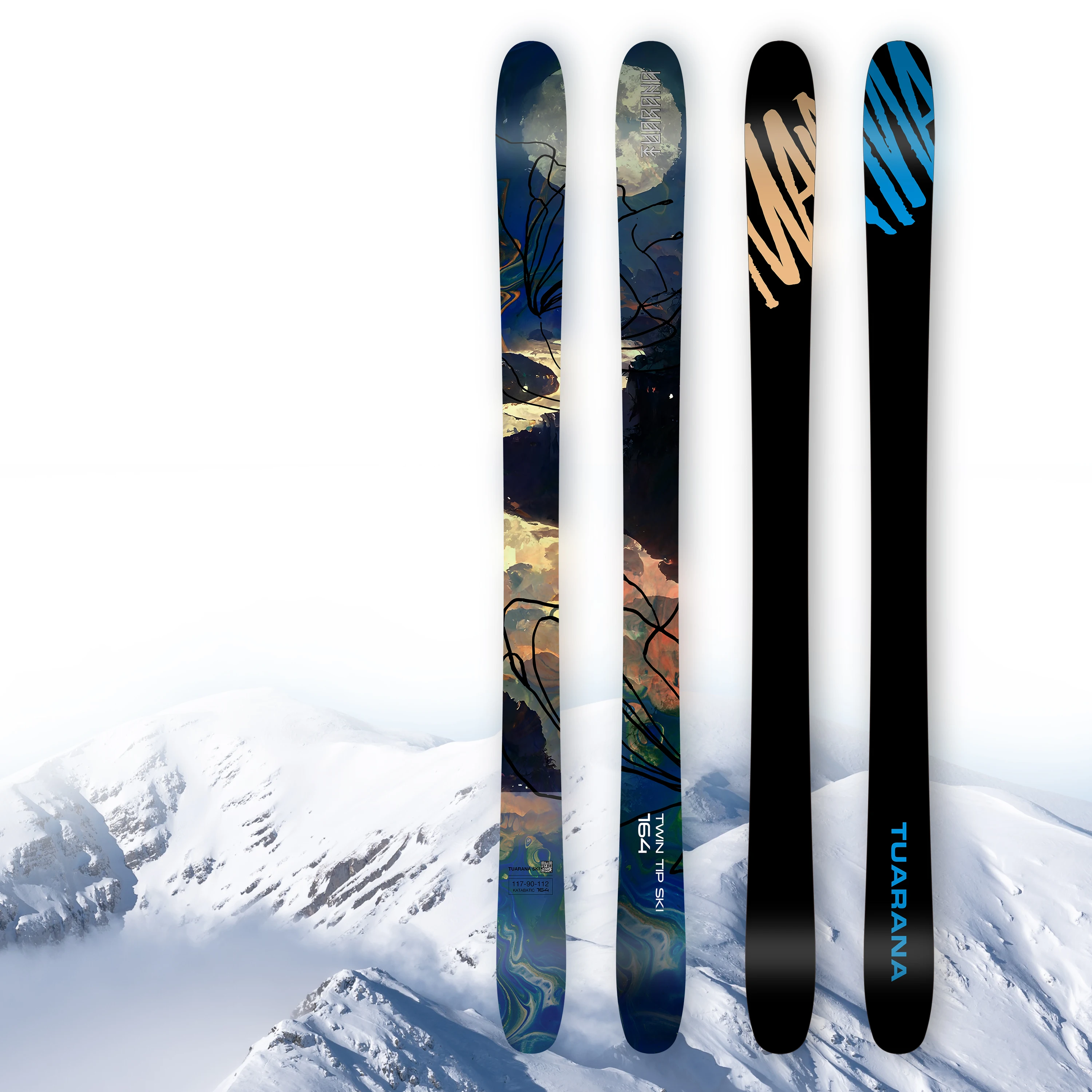 

2024 New Season Soft Light Durable Park All Mountain Rail Jib Freestyle Skis Twin Tip Alpine Ski