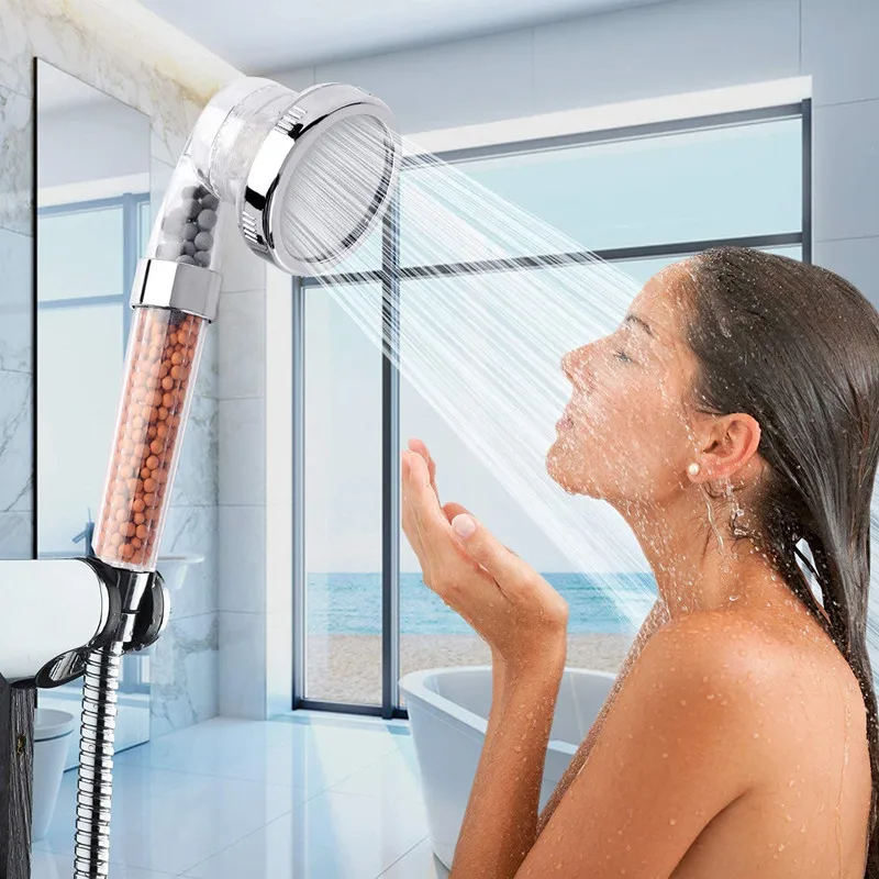 Shower Head Replacement Filter Anion Mineral Beads Stones Balls for Bathroom Purifying Water 3 Kinds Diameter 5
