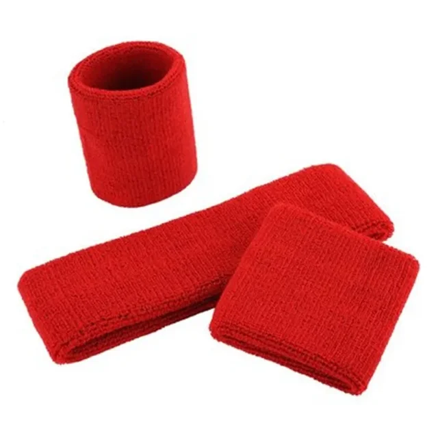 3PCs/set Mens Sports Headband Sweatband Stretch Elastic Outdoor Sport Sweat Headband Wristband Women Gym Running Tennis Headwrap 5