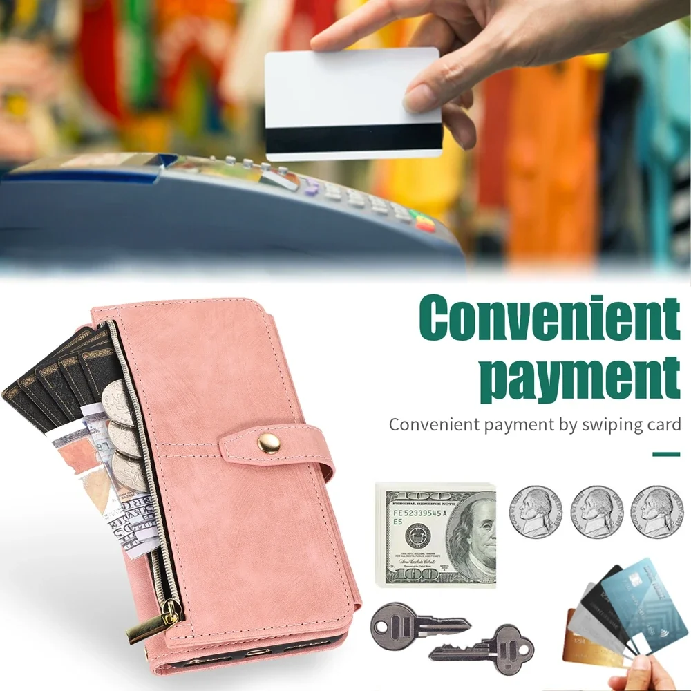 Crossbody Wallet Phone Case with Lanyard