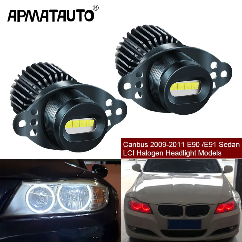 Pack Leds Angel Eyes (Ringe) für BMW Serie 3 (E90 - E91) Phase 2 (LCI