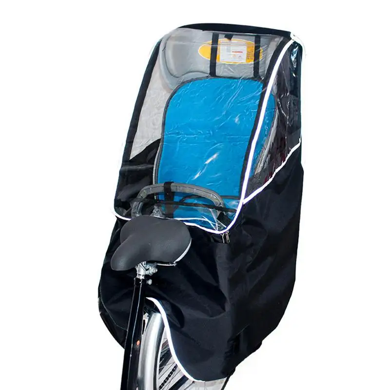 

Bike Child Seat Rain full Cover Windproof Front Opening Bicycle Rain Cover for Rear Child Seat Waterproof Child Seat Rain Canopy
