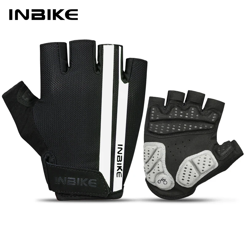 INBIKE Cycling Gloves Gel Padded Half Finger Shockproof Breathable for Men Women Bicycle Road Bike