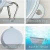 2pcs Collapsible Pet Silicone Dog Food Water Bowl Outdoor Camping Travel Portable Folding Supplies Dishes with Carabiner 3