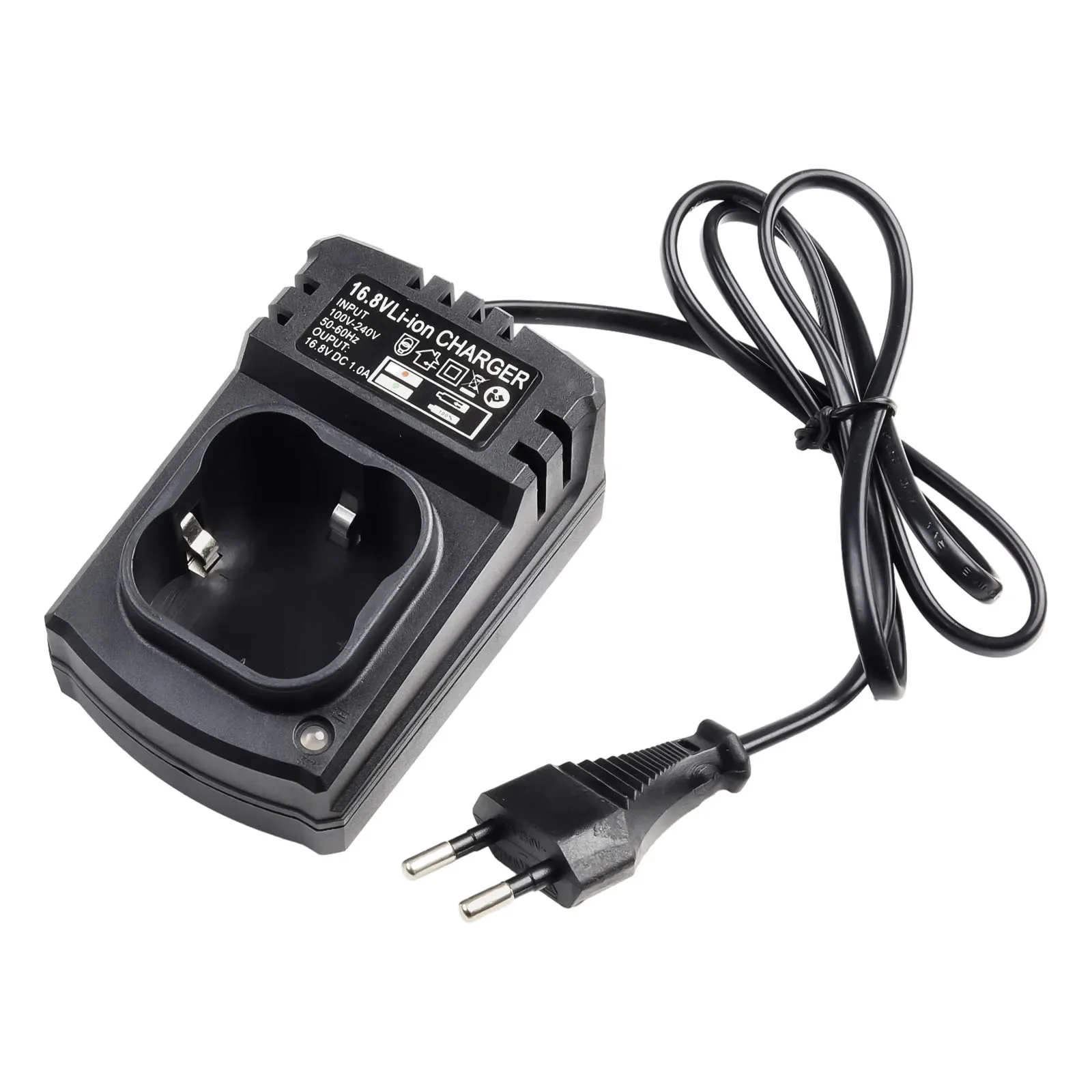 Electric Drill Charger 0.8m DC16.8V 1000mA 50-60Hz Black for Applicable To Fugue