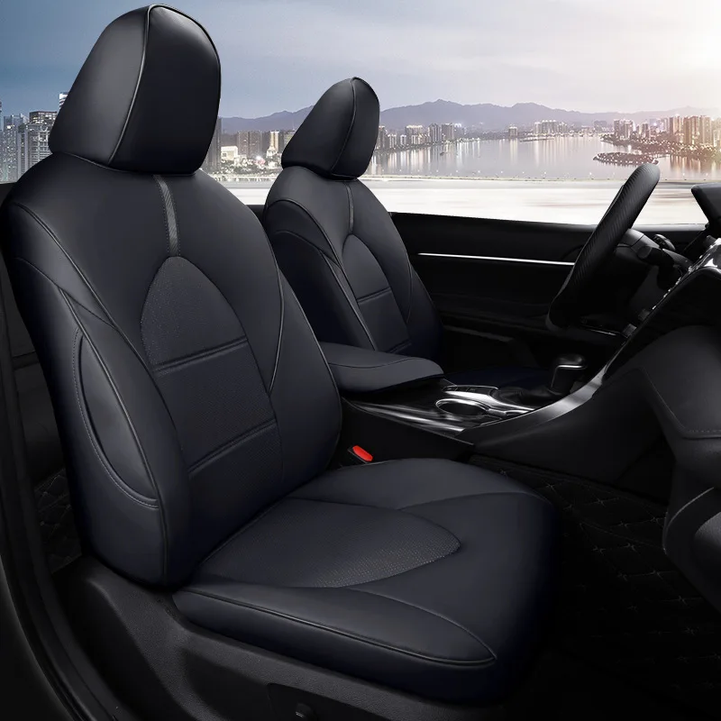 

Custom leather Car Seat Covers For Toyota Camry 2012 To 2017 360° Full Covered Cushion Car Seat Protective Cover Car Accessories