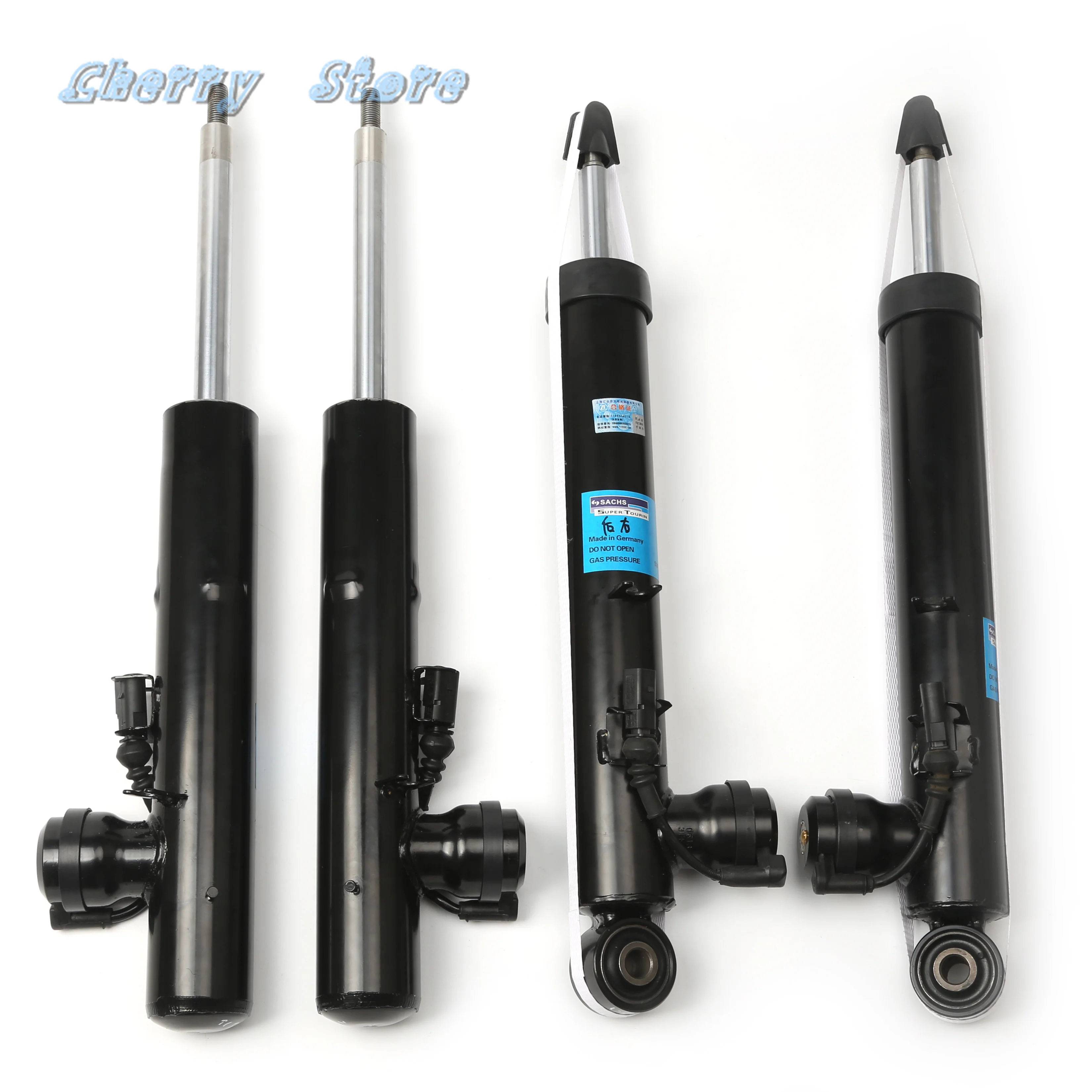 새로운 4Pcs Audi Q5 Sportback 8R0513026J 8R0413030J 125SK8401N 용 좌우 전방 및 후방 차축 충격 흡수 장치 키트 2 핀