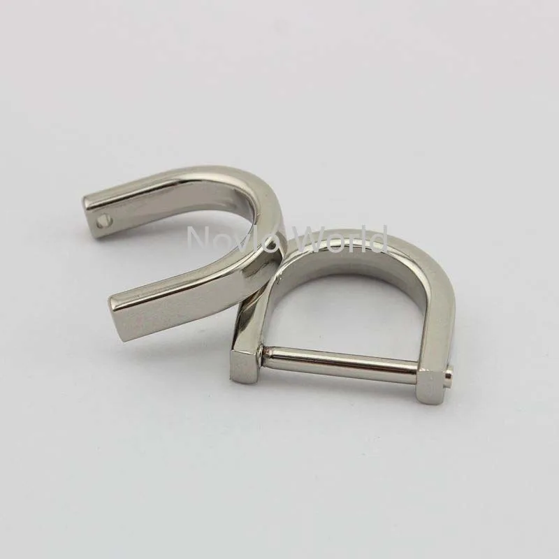 20-100pcs 4 colors 3 size 12-15-19mm detachable D ring loop buckles,3/4
