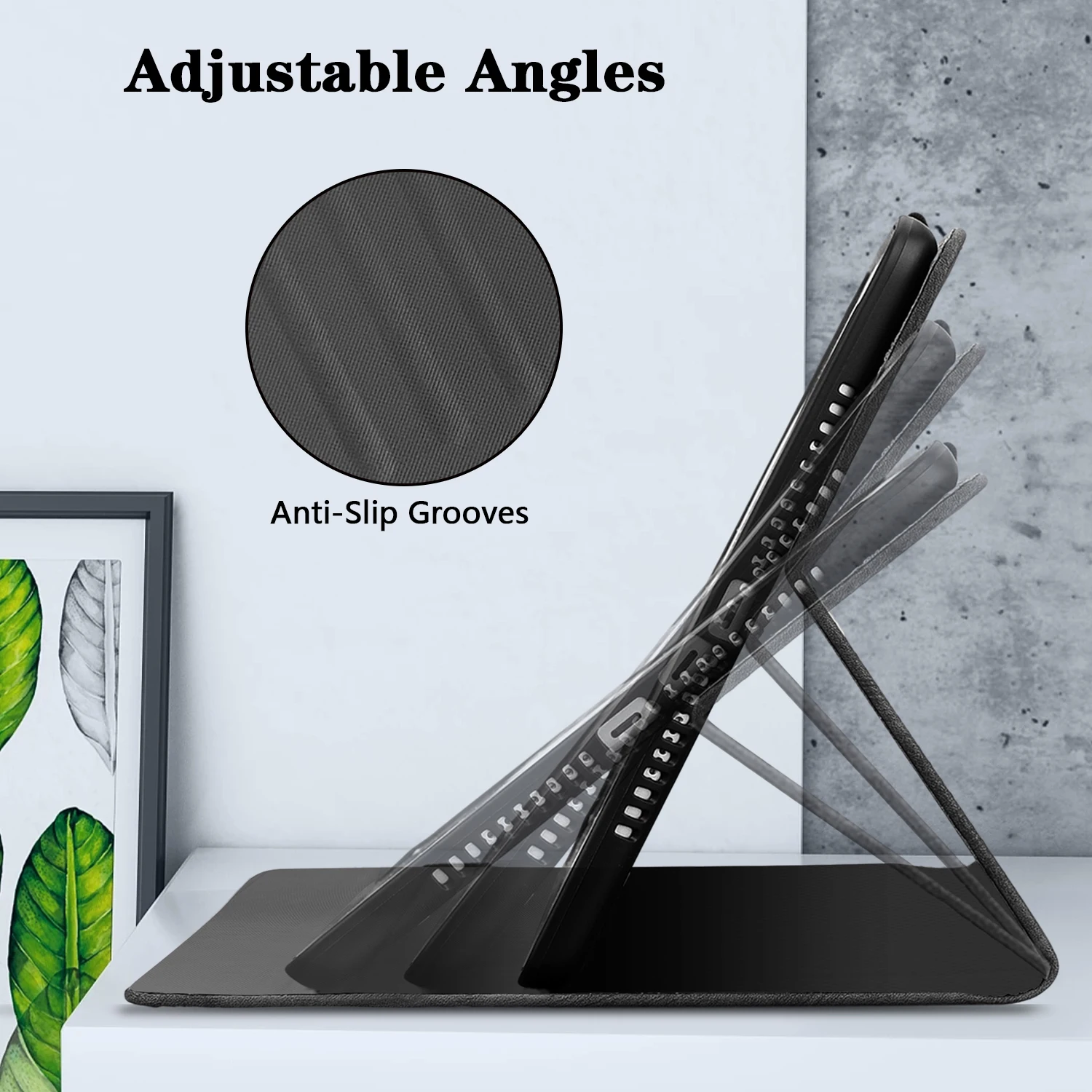 Premium Tablet Stand Cover with Pencil Holder - Universal Fit