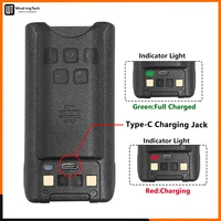 Baofeng UV-9R Li-ion Battery 2800/4800mAh UV9R Pro V2 Enlarge Li-ion Battery UV-9R PLUS Type-C Charging BL-9 For GMRS-9R Radios 2