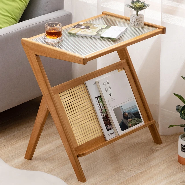 Mesa auxiliar plegable para sofá, Simple mesita de noche, escritorio  pequeño para sala de estar, balcón, móvil, oficina, portátil, envío directo  - AliExpress