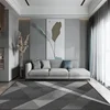 Geometric grey living room carpets bedroom decoration sofa washable large area rugs office non-slip high-grade custom floor mats 3
