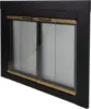AR-1021 Arrington Fireplace Glass Door, Black, Medium 6