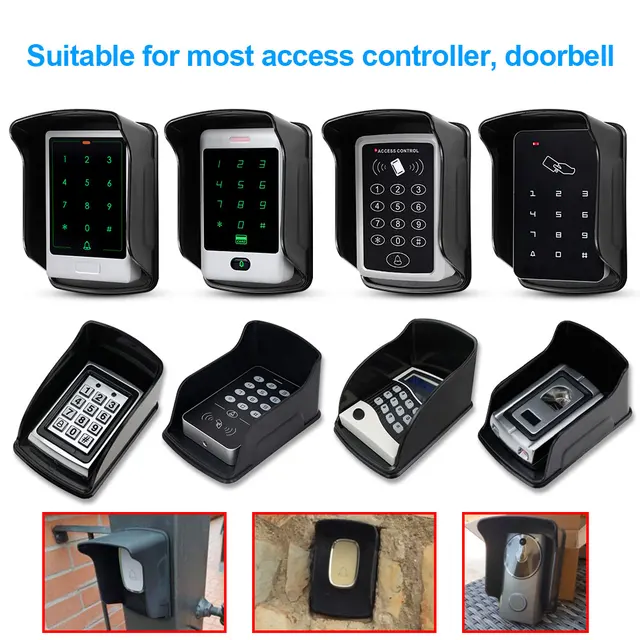 2PCS Waterproof Cover for Access Controller RFID Keypad WiFi Door Bell Plastic Rainproof Cover Protection Shell ABS Case 2