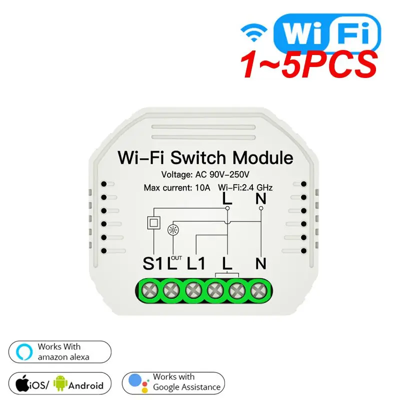 

Переключатель Wi-Fi Умный домашний, 90-250 В, 1-5 шт.