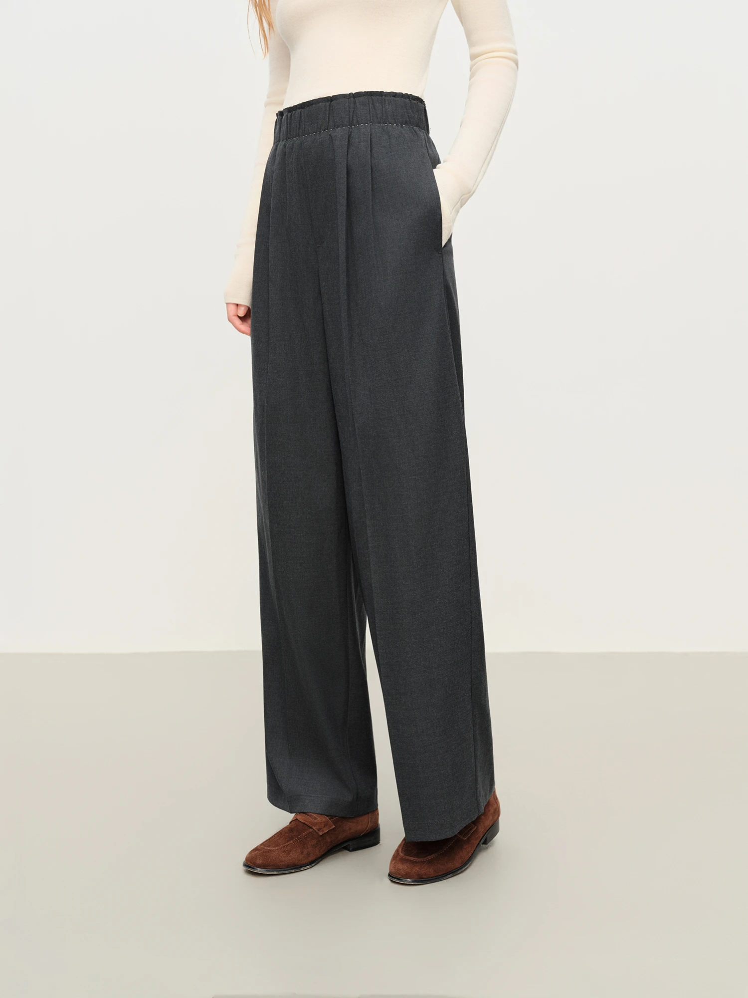 FSLE Relaxed Straight-leg Casual Tros for Women Winter 2025 New Arrival  Versatile Commuter Pants Women's Clothing Pants Winter - AliExpress  200000345