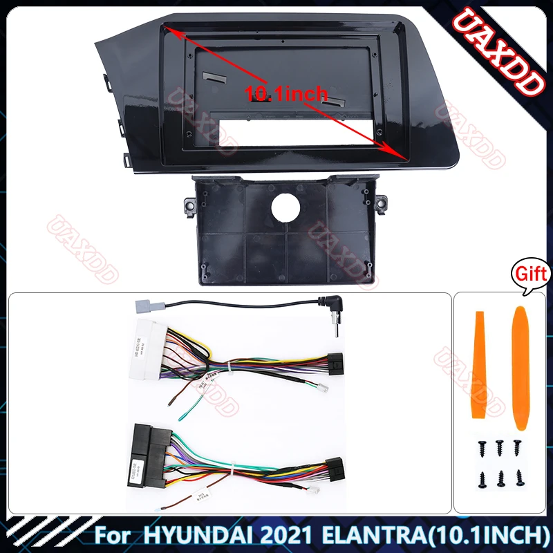 Metra 95-7326 Double DIN Dash Kit For 2007-2010 Hyundai Elantra - Black, Direct Fit Installation 9 thumbnail image