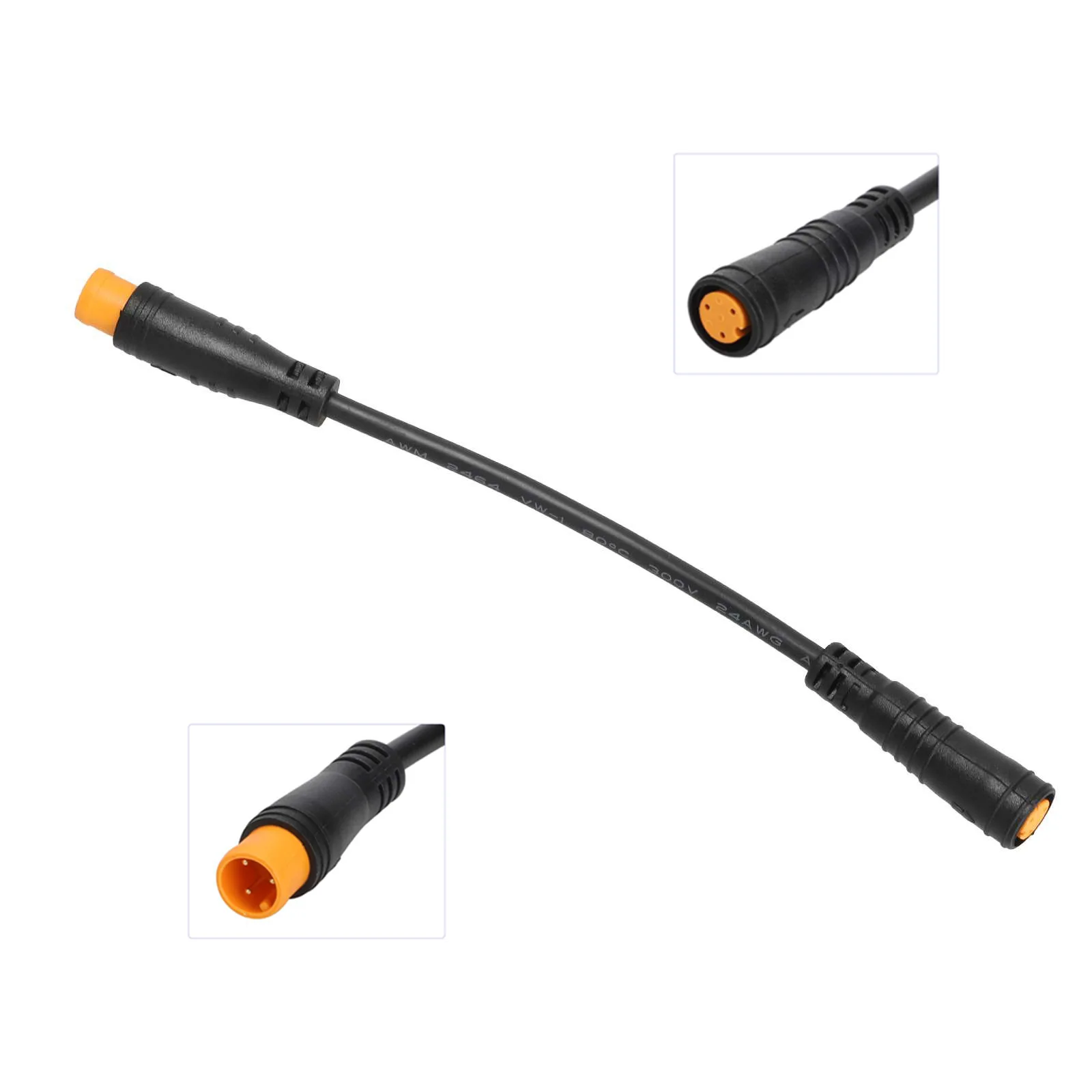3-poliges Daumengas-Verlängerungskabel für Elektroroller, Fahrrad, wasserdichtes Drahtstopfen-Zubehör – Detail 4