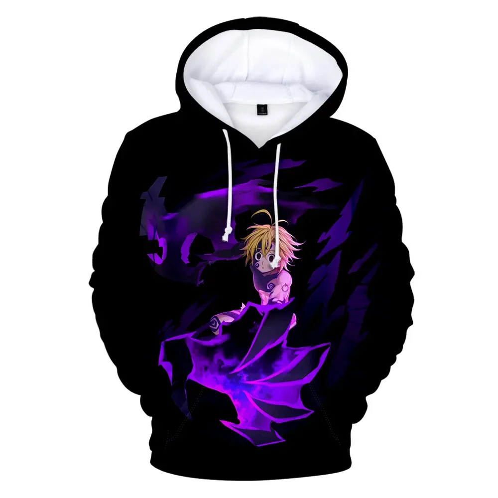 Suitable Autumn Hoodie 3D Comic The Seven Deadly Sins Hoodies Men Sweatshirts Women  Hot Hooded 3D boys girls Streetwear Hoodies