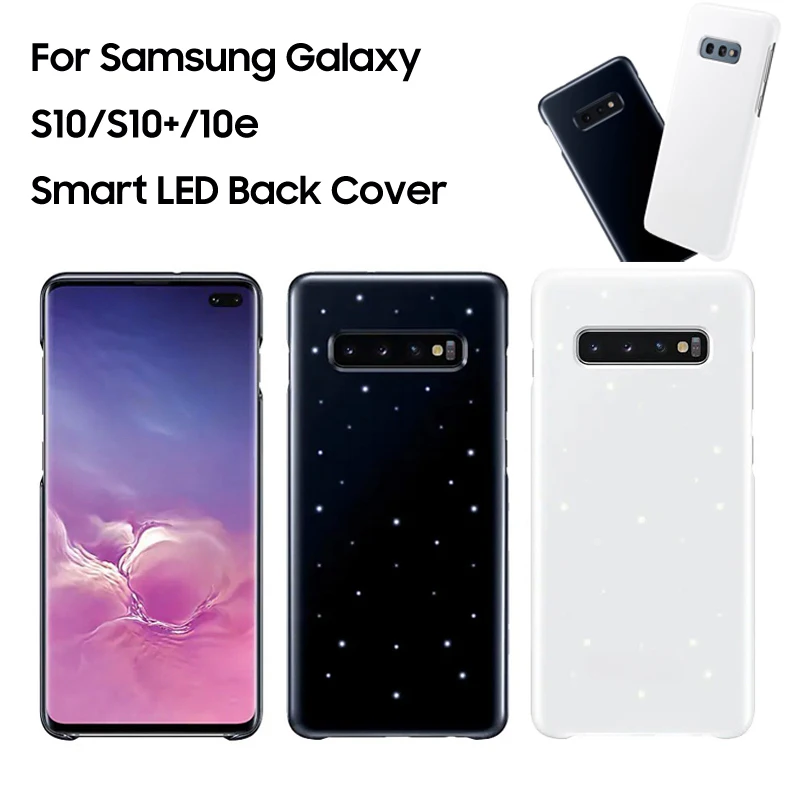 

Emotional Led Lighting Effect Phone Cover For Samsung Galaxy S10 X Plus S10+ S10Plus S10e SM-G9730 SM-G9750 Smart Phone Case