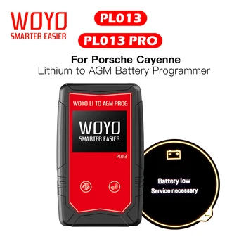 WOYO PL013 PRO Replace Lithium to AGM Battery Modify Programmer For Porsche Cayenne Professional Battery Flash Programming Tool 1