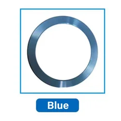 Universal Magnetic Plate Ring for Secure Wireless Charging and Phone Mounting (Blue)