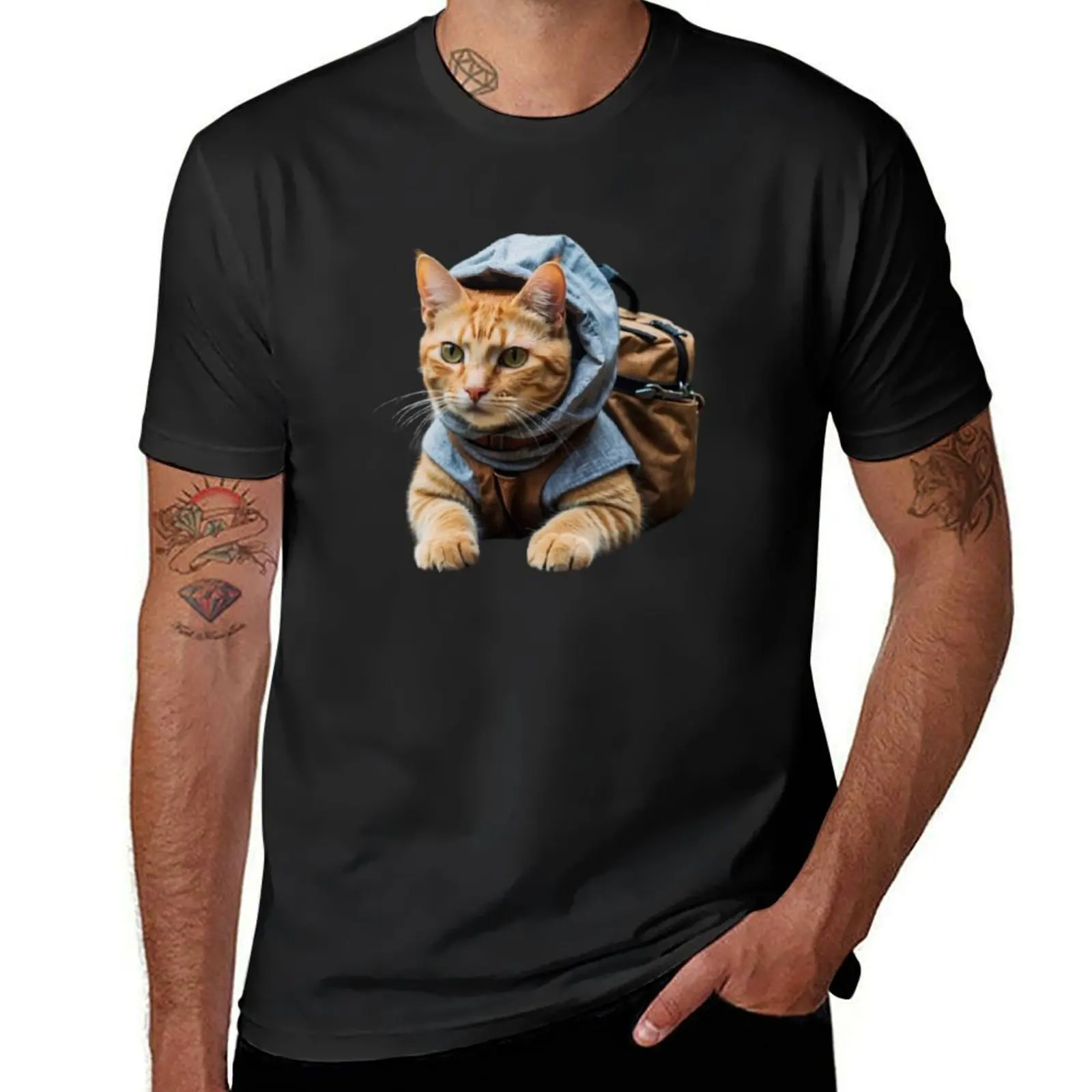 

Adventurer Cat Classic T-shirt Aesthetic clothing quick drying men clothes