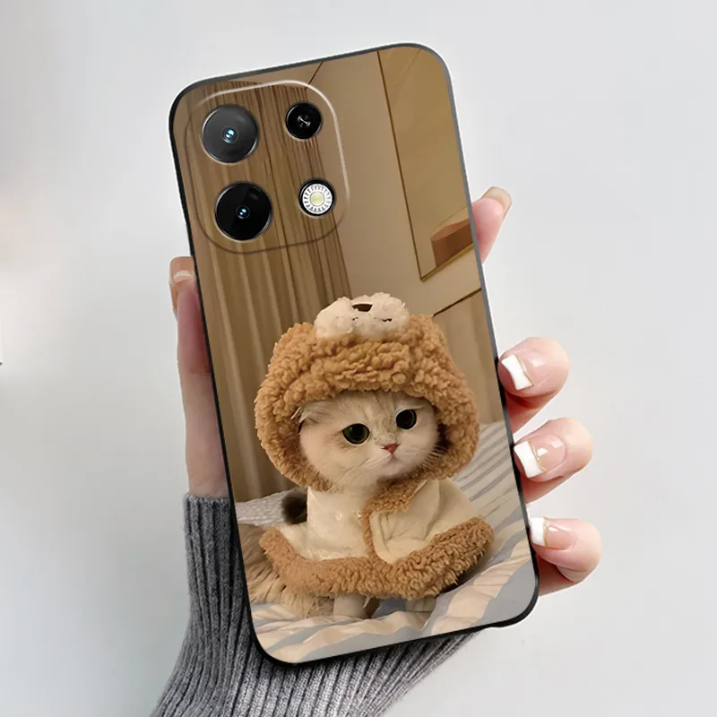 Cute Cartoon Silicone Protective Phone Case - Printed Soft Shell Cover