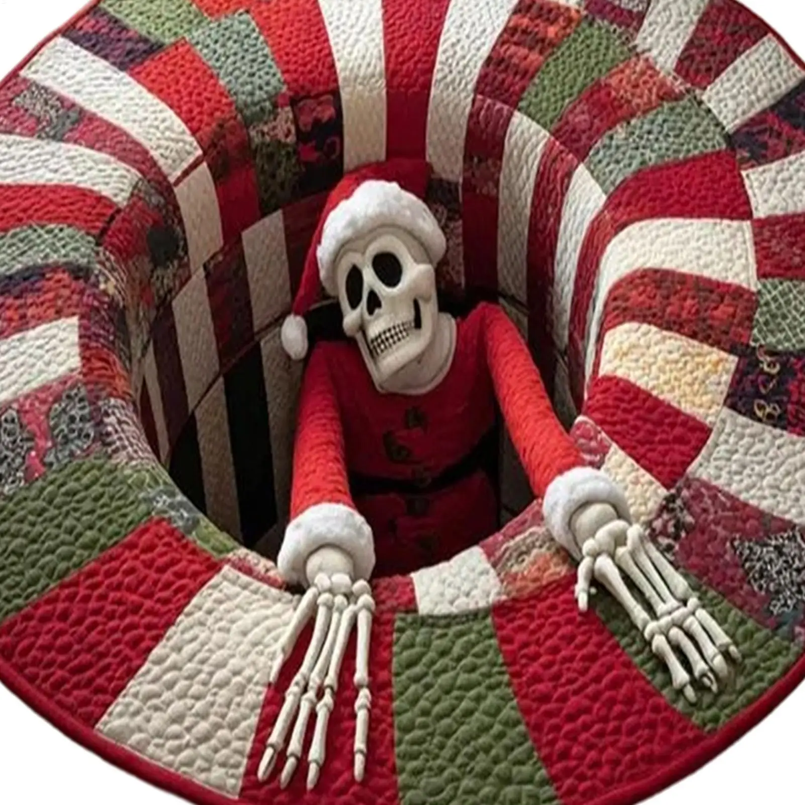 3D Rug Christmas Home Decor Skeleton Skull Non-Slip Visual Door Carpet For Kitchen Entryway Entrance Indoor Bathroom Bedroom