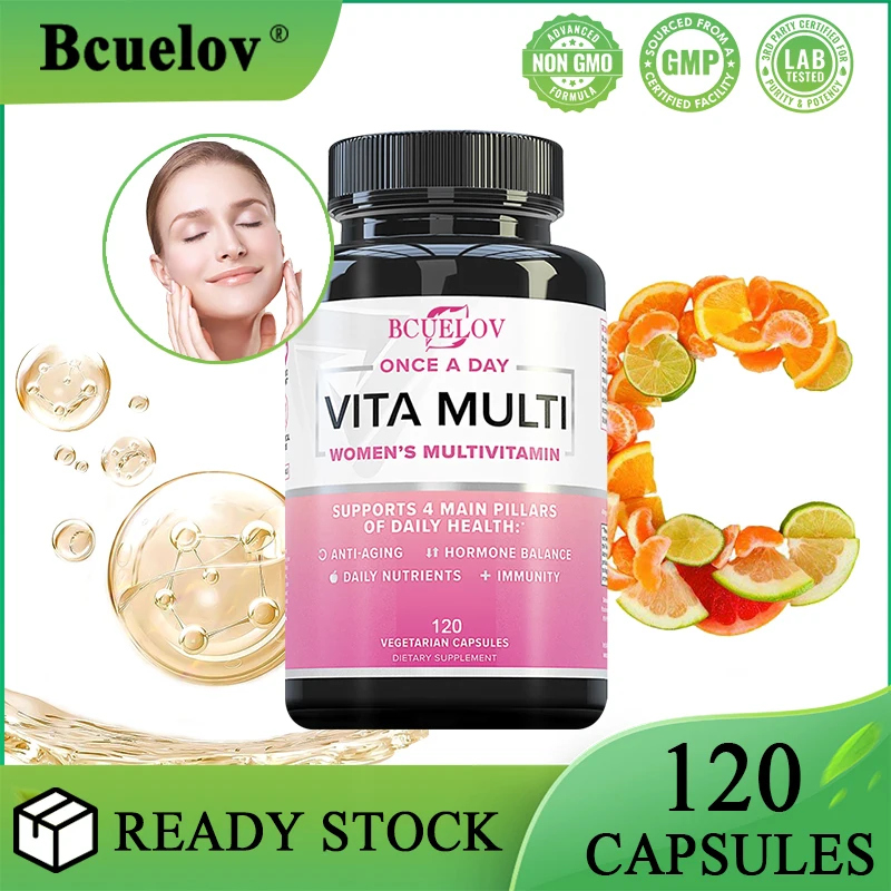 

Women's Multivitamin - Contains Minerals, Antioxidants, Supports Skin and Nail Health and Vitality, and Improves Immunity
