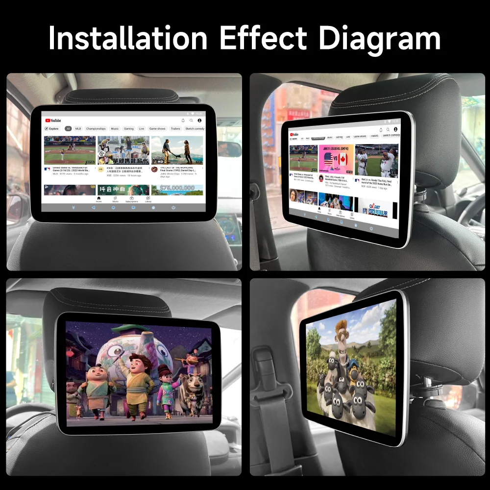 JIUYIN ڵ ¼ ÷̾ Ӹ ħ  ÷, IPS º ġ ũ, , Ʃ  , HDMI IN, ȵ̵ 12