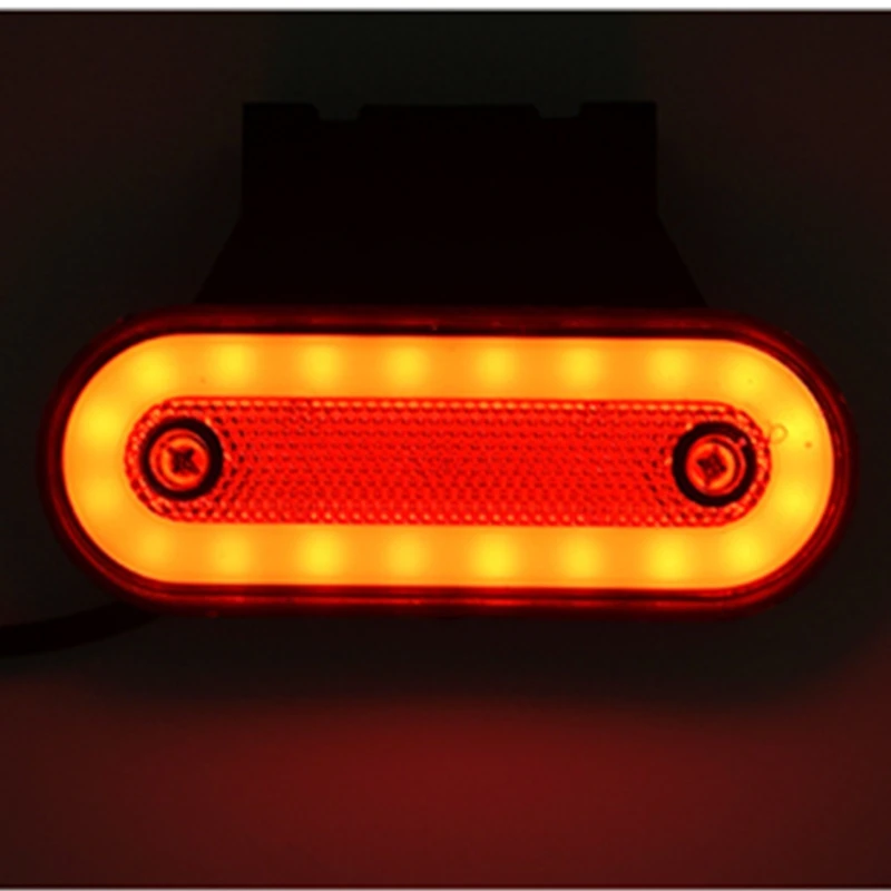 10pcs 12V-24V Truck Side Marker Light LED Trailer Lights Reflector Bus Van Clearance Lights For DAF truck For Isuzu