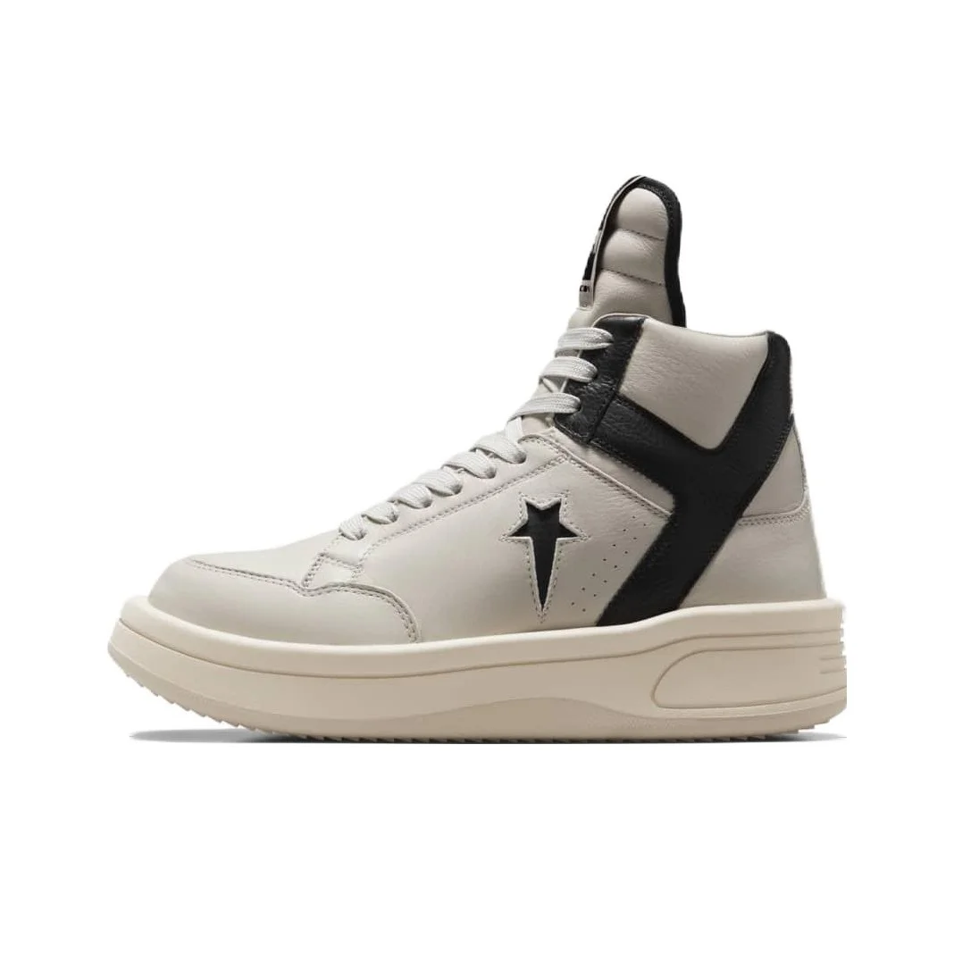 Turbowpn Rick Owens x Drkshdw Converse Mid 'Oyster Black' A06758C