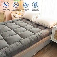 ⁦واقي مرتبة كوين فائق السماكة – مريح لتخفيف ضغط الجسم مع حشوة 7D ✨🛏️⁩ - الصورة ⁦4⁩