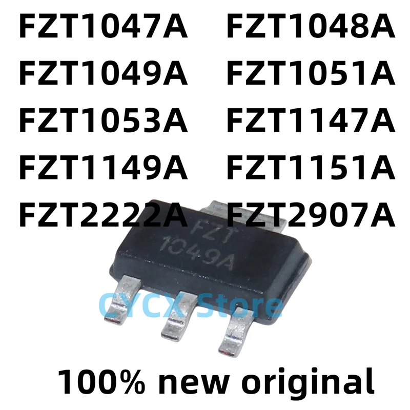 10 шт./лот 100% Новый оригинальный FZT1047A FZT1048A FZT1049A FZT1051A FZT1053A FZT1147A FZT1149A FZT1151A FZT2222A FZT2907A SOT-223 10 шт лот новый оригинальный irfl014n fl014n irfl014ntrpbf или irfl014 fl014 irll014n ll014n irll014 ll014 sot 223 2 7a 60v powe mosfet