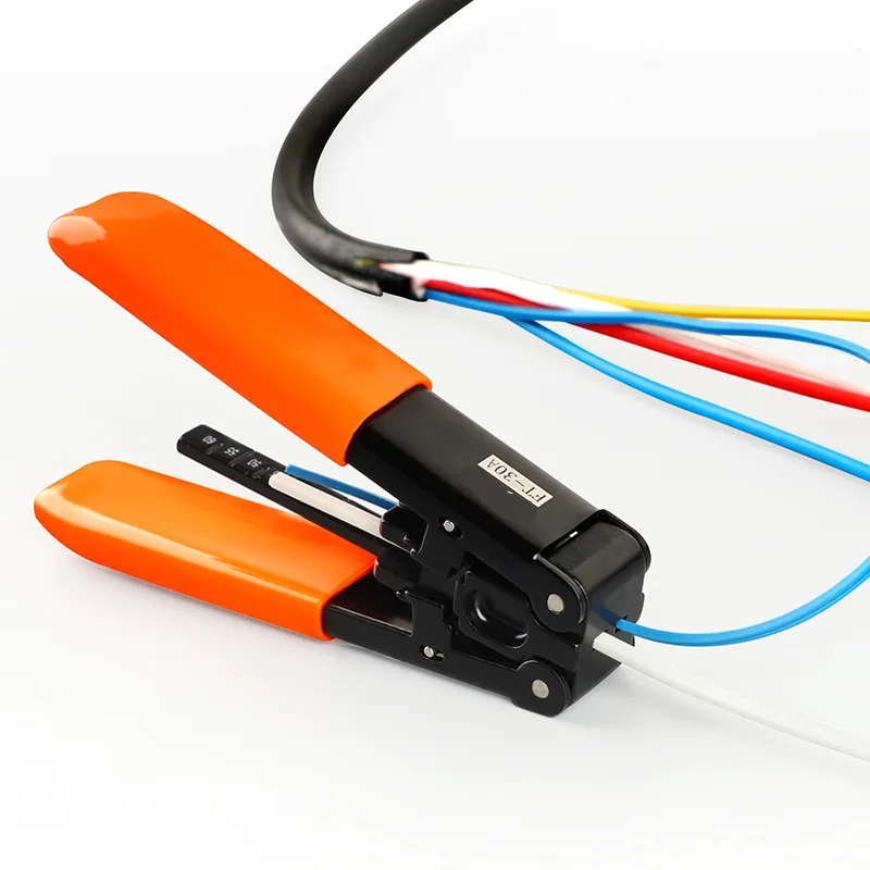 FT-30A 가죽 섬유 스트리퍼 FTTH 스트리퍼 도구, 광섬유 케이블 스트리핑 플라이어, 광섬유 와이어 스트리퍼