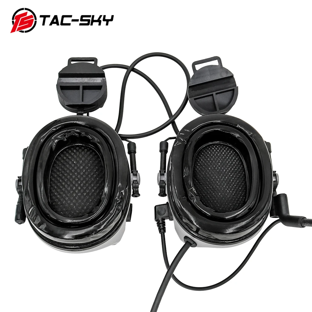 TS TAC-SKY COMTAC III Headset Tactical Helmet ARC Rail Mount Version Airsoft Hunting Walkie-Talkie Headset