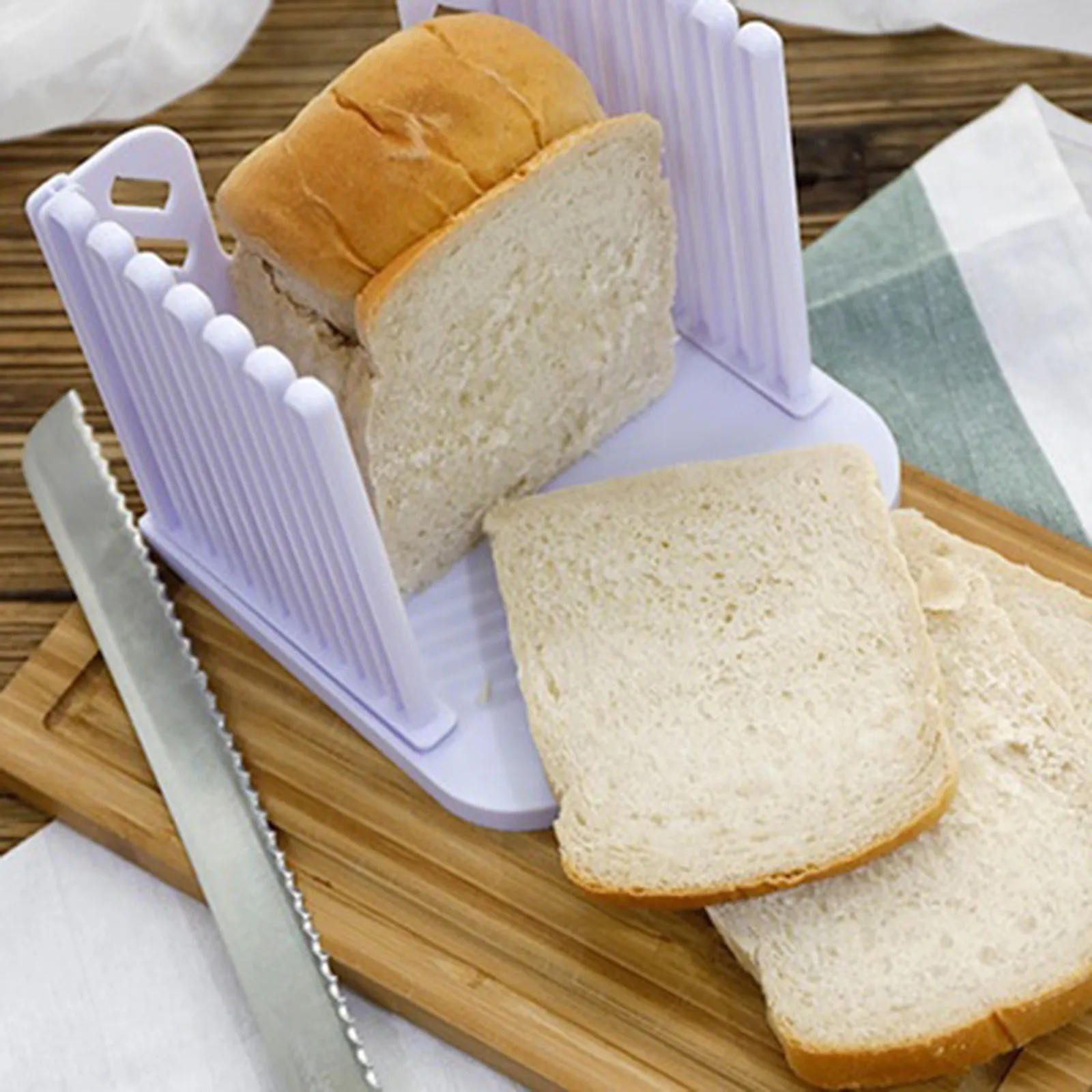 Cutting Toast Slicer Mold Bread Loaf Kitchen Cutter Tools Loaf Ship Mold Cutter Pro Bread Slicer Rectangle Slicing Guide bread cutter